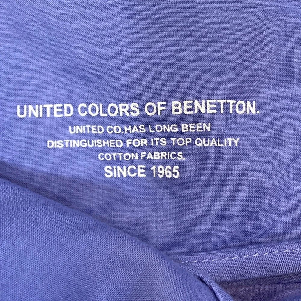 United Colors Of Benetton Skirt Women's 8 Waist‎ 27 Pleated Lined Blue Lavender